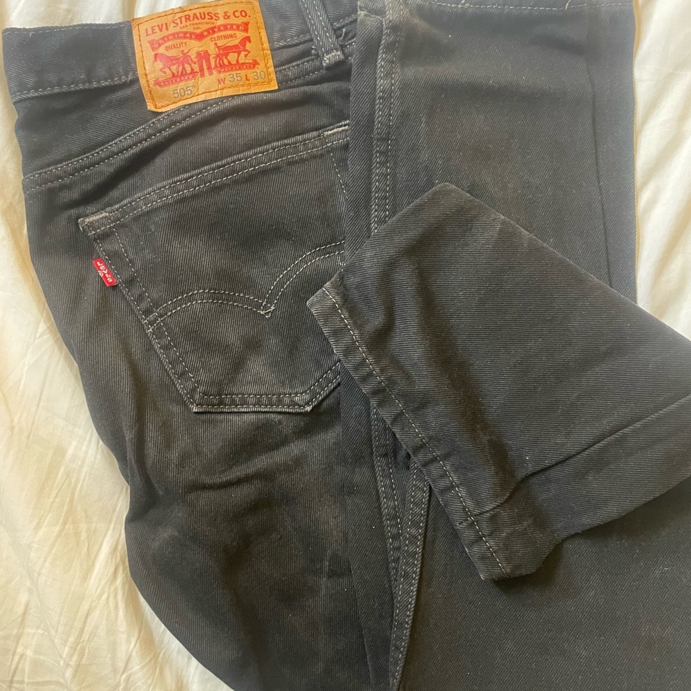 Levi's Men's Dark Gray Relaxed Jeans
